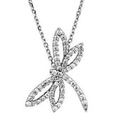 Diamond Dragonfly Necklace